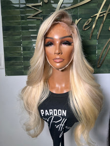 Blonde bombshell glueless