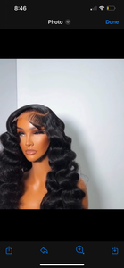 26” natural color w/ wand curls